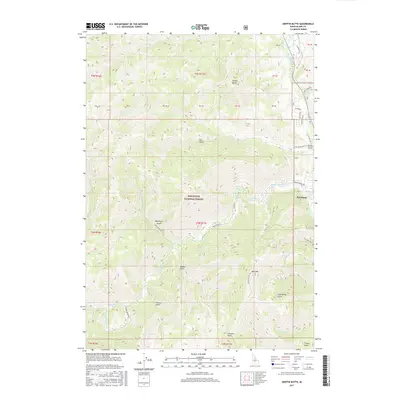2017 Map of Griffin Butte, 2017 Print