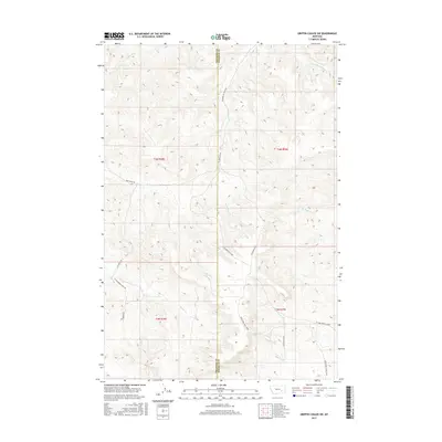 2017 Map of Griffin Coulee SW, 2017 Print