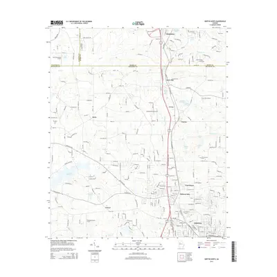 2014 Map of Griffin North, 2014 Print