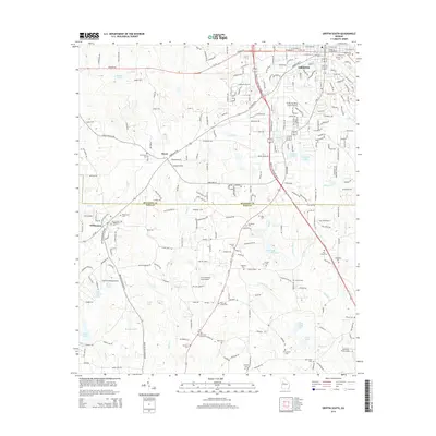 2014 Map of Griffin South, 2014 Print