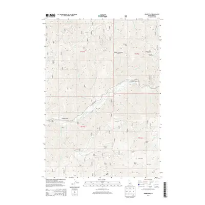 2013 Map of Grimes Pass, 2013 Print