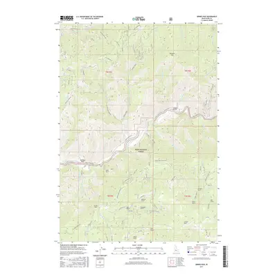 2017 Map of Grimes Pass, 2017 Print