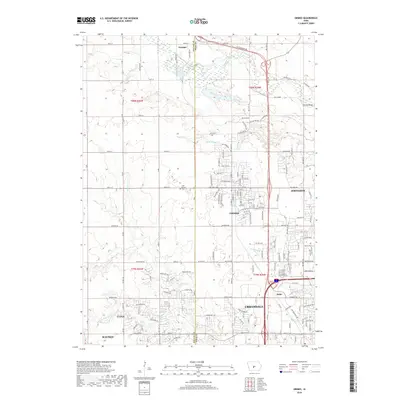 2018 Map of Grimes, 2018 Print