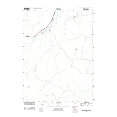 2012 Map of Grindstone Mountain, 2012 Print