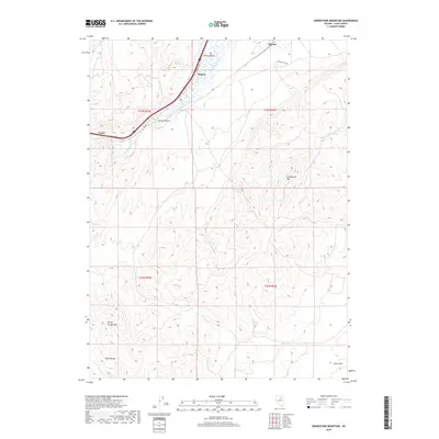 2018 Map of Grindstone Mountain, 2018 Print