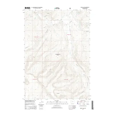 2015 Map of Grizzly Lake, 2015 Print