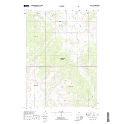 2018 Map of Grizzly Lake, 2018 Print