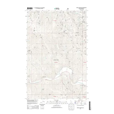 2013 Map of Grizzly Mountain, 2013 Print