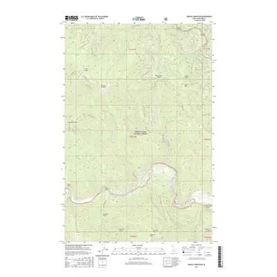 2017 Map of Grizzly Mountain, 2017 Print