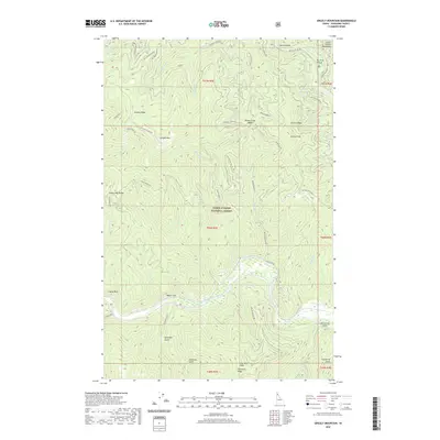 2020 Map of Grizzly Mountain, 2020 Print