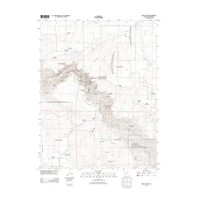 2013 Map of Grizzly Ridge, 2013 Print