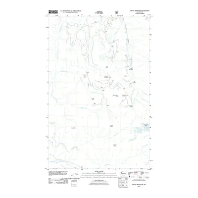2011 Map of Groat Mountain, 2011 Print