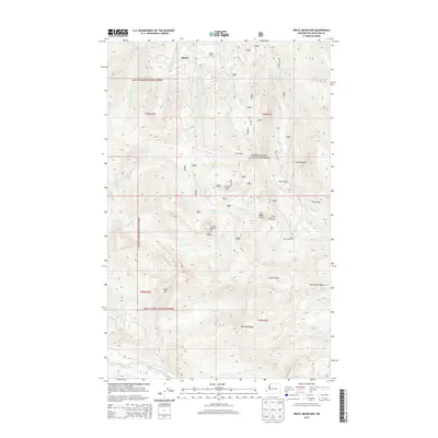 2014 Map of Groat Mountain, 2014 Print