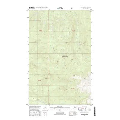2017 Map of Groat Mountain, 2017 Print