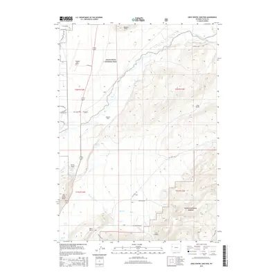 2015 Map of Gros Ventre Junction, 2015 Print