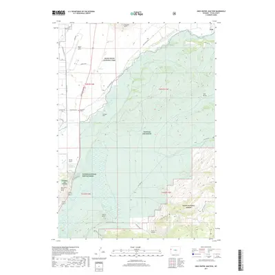 2017 Map of Gros Ventre Junction, 2017 Print
