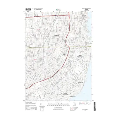 2017 Map of Grosse Pointe, 2017 Print