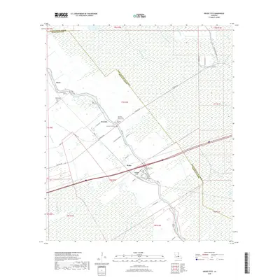 2018 Map of Grosse Tete, 2018 Print