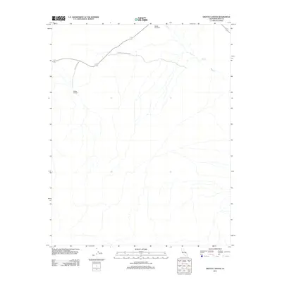2012 Map of Grotto Canyon, 2012 Print