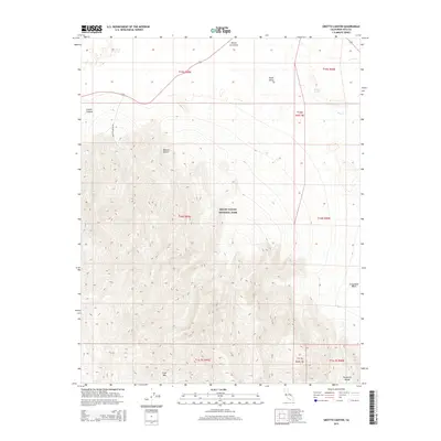 2015 Map of Grotto Canyon, 2015 Print