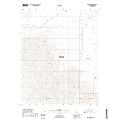 2018 Map of Grotto Canyon, 2018 Print