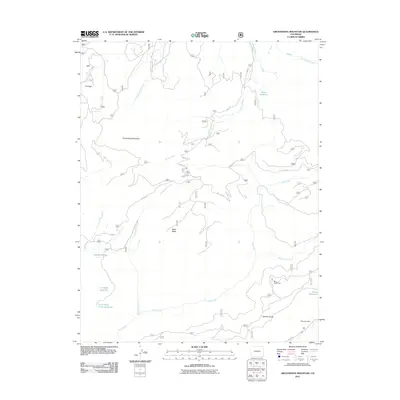2011 Map of Groundhog Mountain, 2011 Print