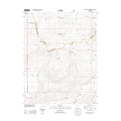 2013 Map of Groundhog Mountain, 2013 Print