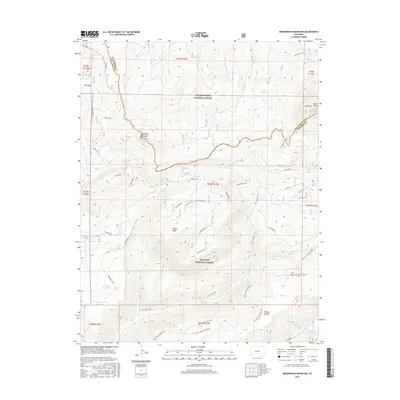 2016 Map of Groundhog Mountain, 2016 Print