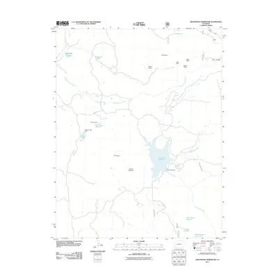 2011 Map of Groundhog Reservoir, 2011 Print