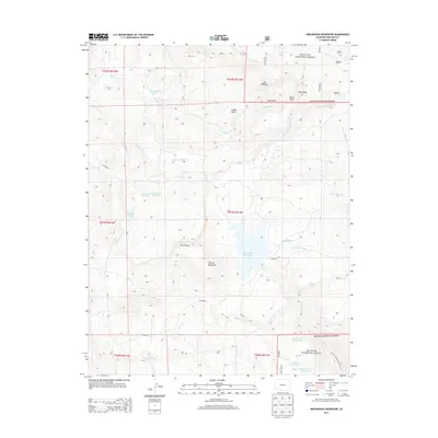 2013 Map of Groundhog Reservoir, 2013 Print