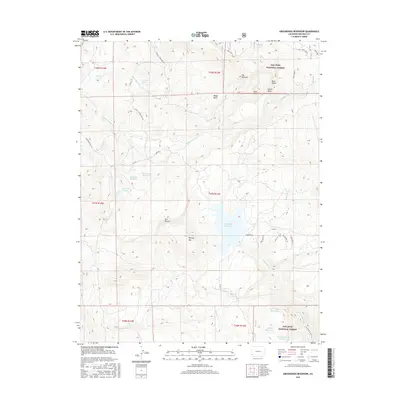 2016 Map of Groundhog Reservoir, 2016 Print