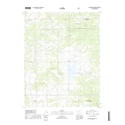 2019 Map of Groundhog Reservoir, 2019 Print