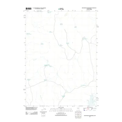 2012 Map of Groundhog Reservoir, 2012 Print