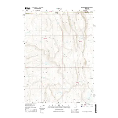 2014 Map of Groundhog Reservoir, 2014 Print