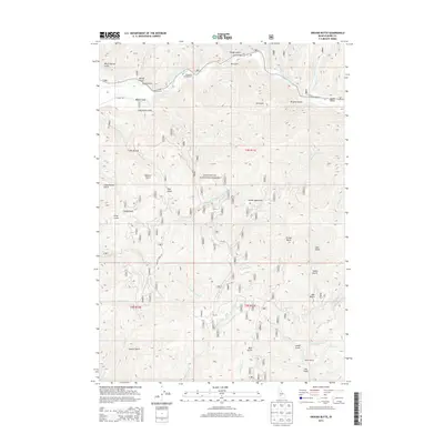 2013 Map of Grouse Butte, 2013 Print