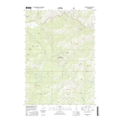 2017 Map of Grouse Butte, 2017 Print