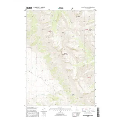 2017 Map of Grouse Creek Mountain, 2017 Print