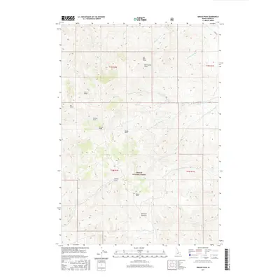 2017 Map of Grouse Peak, 2017 Print