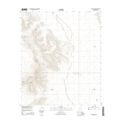 2014 Map of Growler Peak, 2014 Print