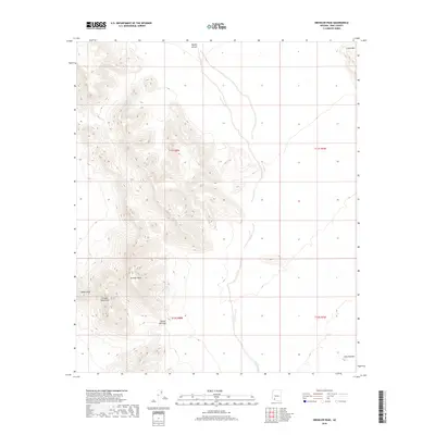 2018 Map of Growler Peak, 2018 Print