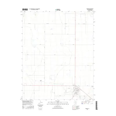 2016 Map of Gruver, 2016 Print