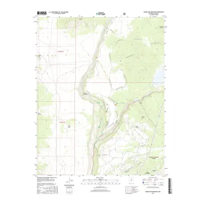 2017 Map of Guadalupe Mountain, 2017 Print