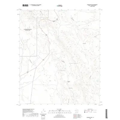 2019 Map of Guadalupe Pass, 2019 Print