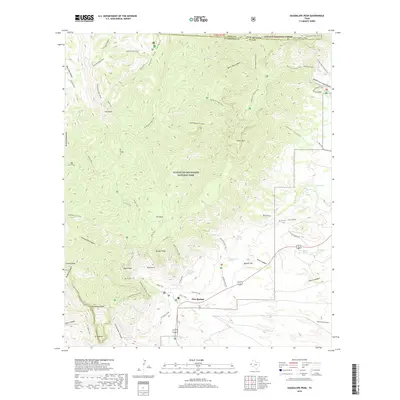 2019 Map of Guadalupe Peak, 2019 Print