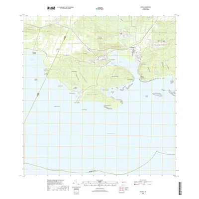 2018 Map of Guanica, 2018 Print