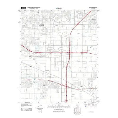 2012 Map of Guasti, 2012 Print
