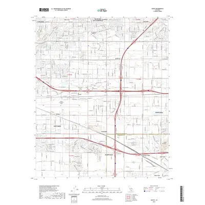 2018 Map of Guasti, 2018 Print