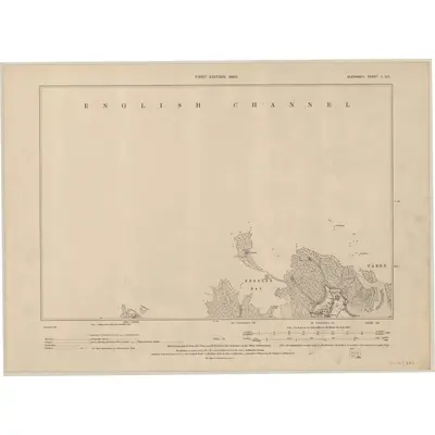 1899 Map of Guernsey I.SE, 1900 Print