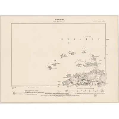 1898 Map of Guernsey II.NW, 1942 Print