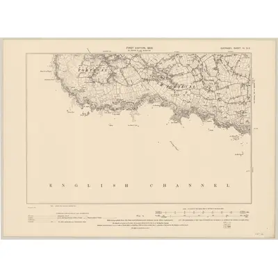 1899 Map of Guernsey III.SE, 1900 Print